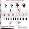 Service Caster 4 Inch 316SS Hard Rubber Swivel 10mm Threaded Stem Caster Lock Brake, 2PK SCC-SS316TSTTL20S414-HRS-M1015-2-S2 - alternate 2
